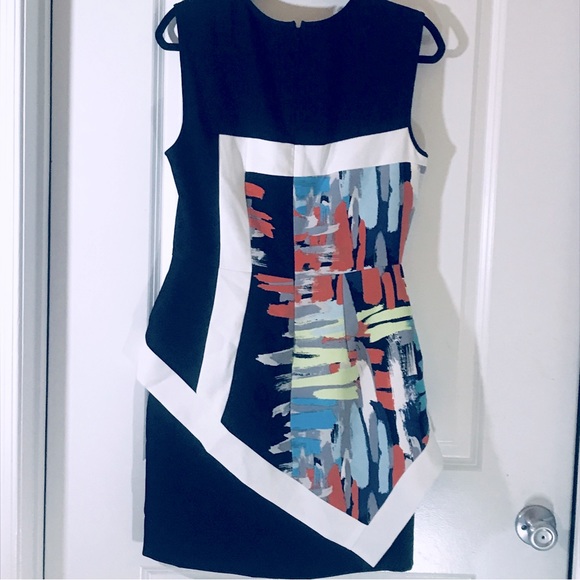 NWT BCBG Max Azria Alessandra Dress - Black and White - Women 10 - Picture 4 of 7